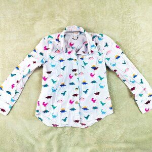 Dino Chic: Cat & Jack Girls' Button-Up Shirt (Size Small 6/6x)